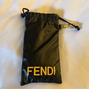 Authentic FENDI Soft Black Eyewear Pouch *never used*